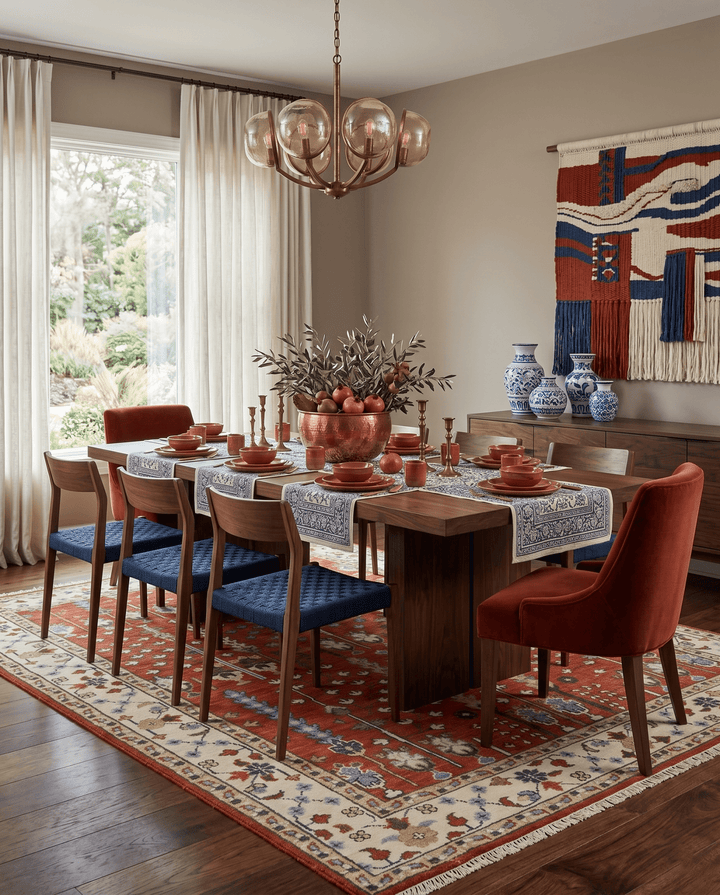 Tree of Life Rust and Ivory Traditional Hand Knotted Turkish Design Wool Area Rug - The Rug Decor
