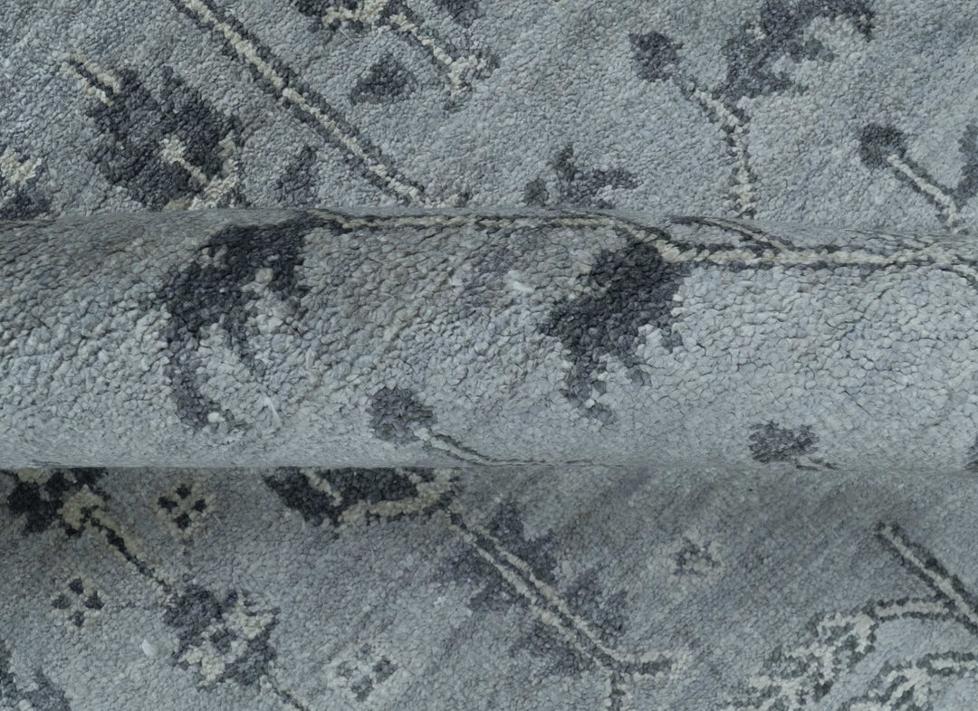 Tree of Life Silver And Gray 6x9 Hand Knotted Bamboo Silk Area Rug - The Rug Decor