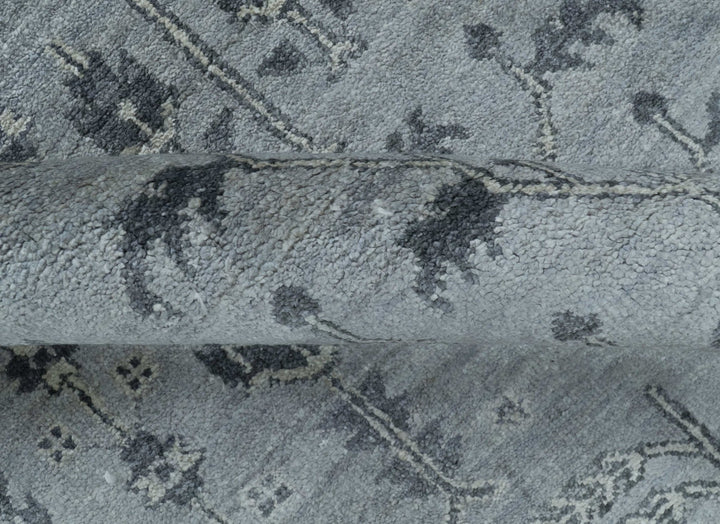 Tree of Life Silver And Gray 6x9 Hand Knotted Bamboo Silk Area Rug - The Rug Decor