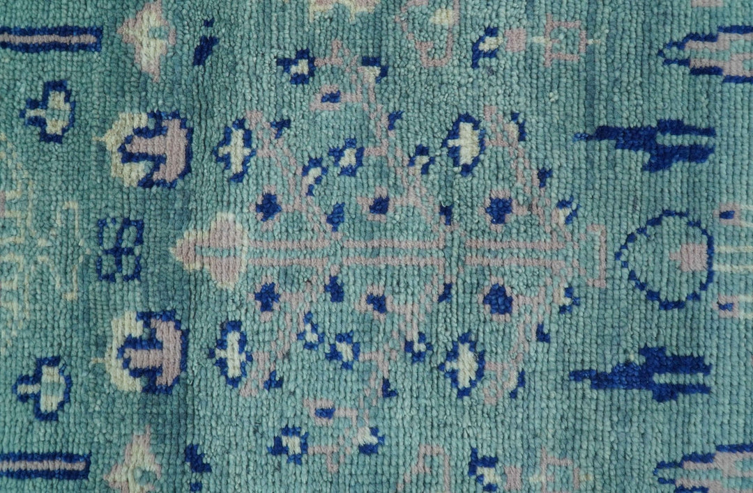 Tree of life Teal And Blue Hand knotted 4x6 Wool Area Rug - The Rug Decor