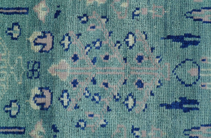 Tree of life Teal And Blue Hand knotted 4x6 Wool Area Rug - The Rug Decor