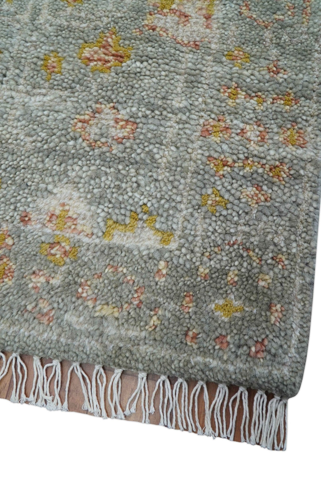Tree of life Traditional Gray Hand Knotted 2X3 Wool Rug - The Rug Decor