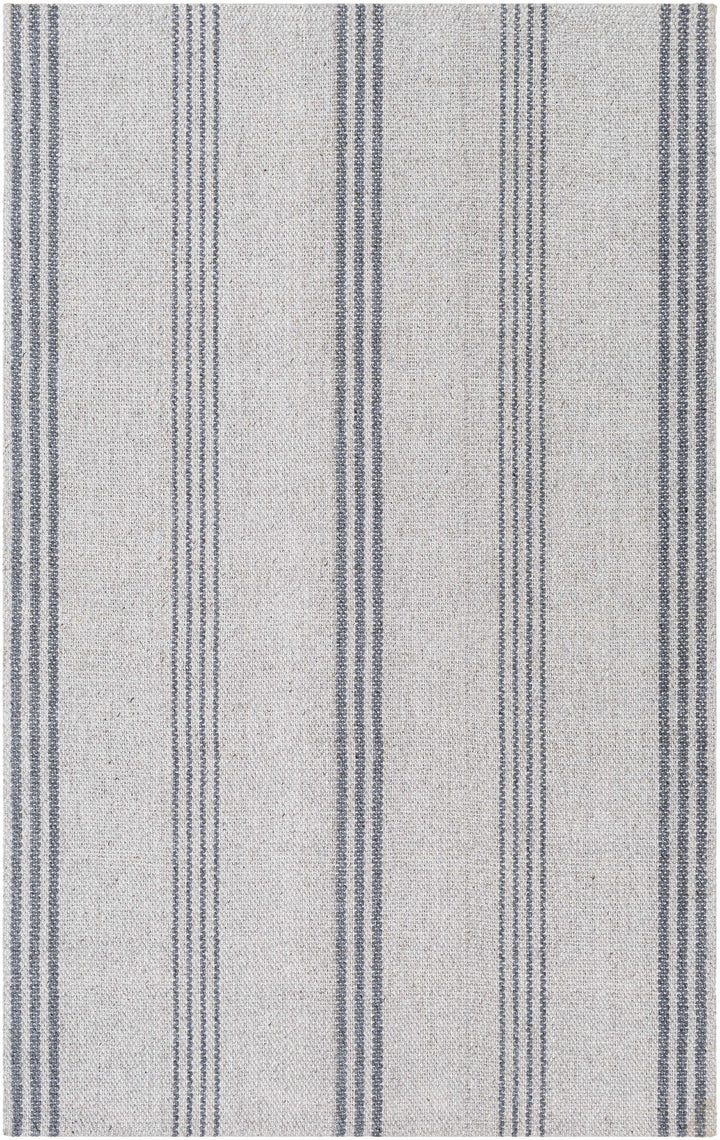 Treichlers Gray Modern Stripes Design Hand Woven Area Rug