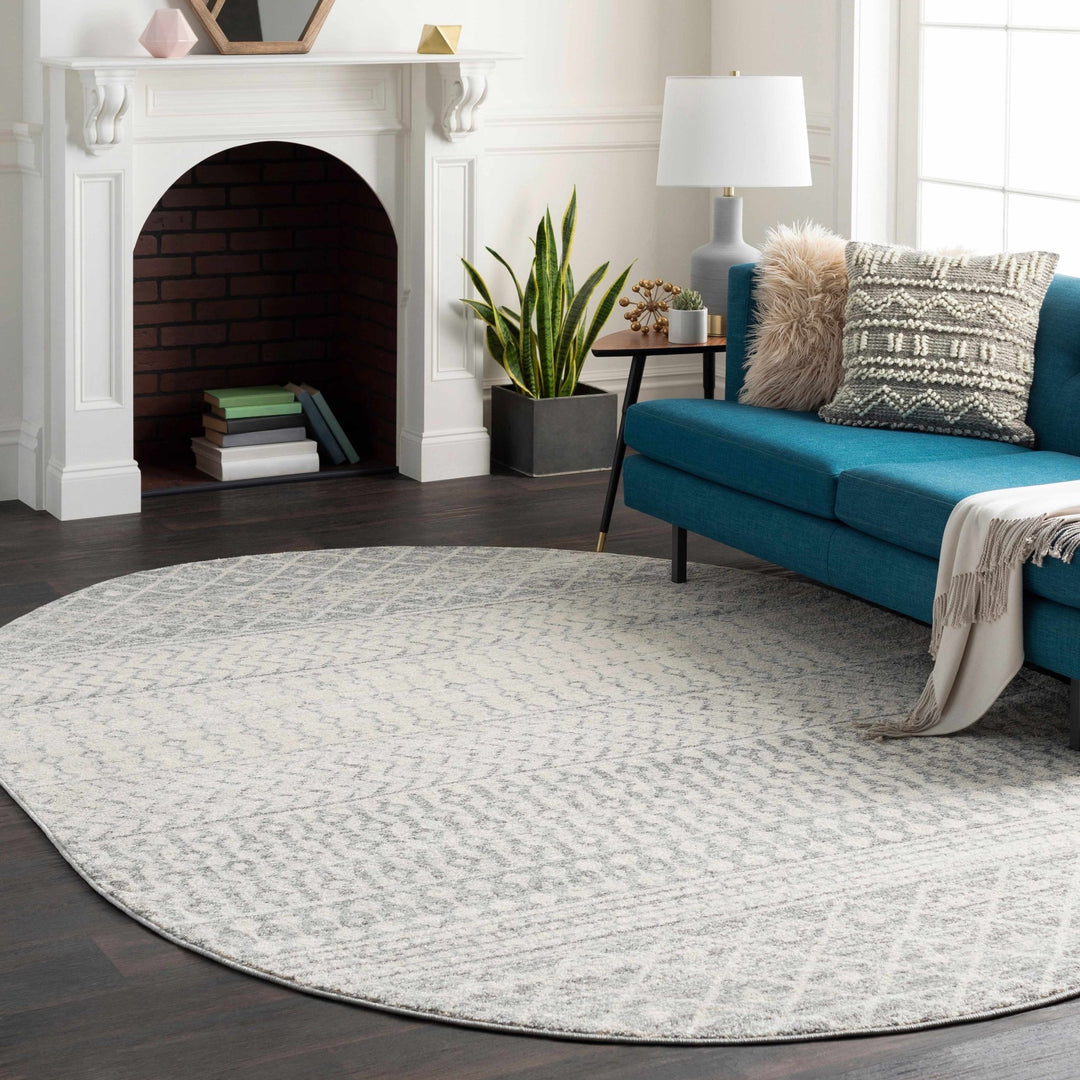 Tribal Design Ivory and Charcoal cable knit Pattern Wool and Cotton Throw and Lumbar Pillow Cover - The Rug Decor