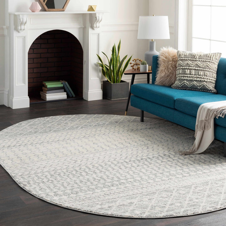 Tribal Design Ivory and Charcoal cable knit Pattern Wool and Cotton Throw and Lumbar Pillow Cover - The Rug Decor