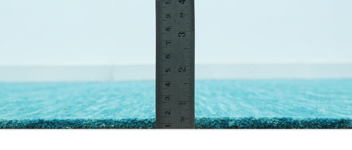 Trident Custom Made Solid Modern Blue Hand Tufted Wool Area Rug - The Rug Decor