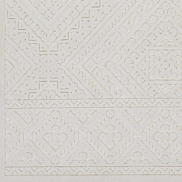 Trigg Contemporary Ivory Self Design Rug - The Rug Decor
