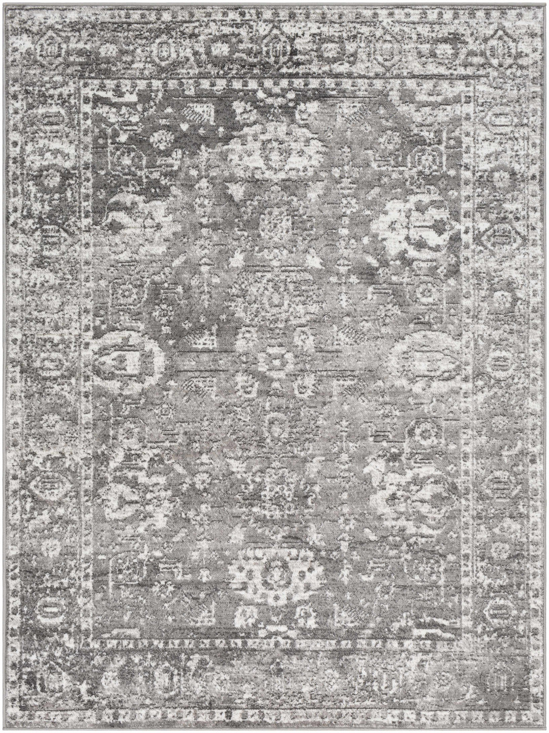 Tripp Gray Traditional Style Area Rug