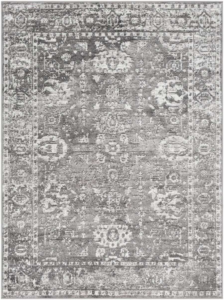 Tripp Gray Traditional Style Area Rug - The Rug Decor