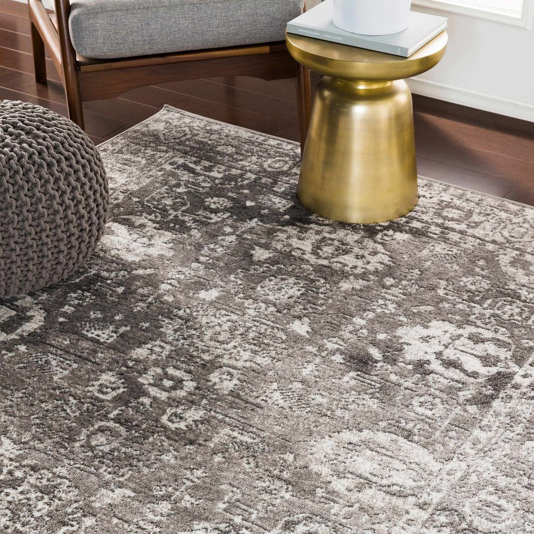 Tripp Gray Traditional Style Area Rug