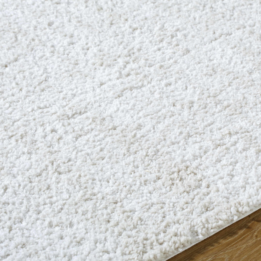 Troya Contemporary Solid Ivory And Gray Rug - The Rug Decor