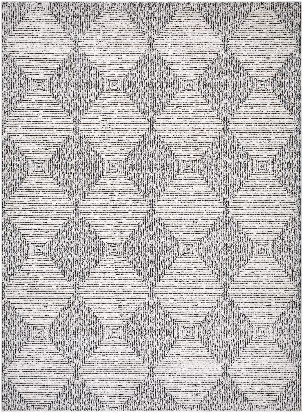 Truda Modern Geometrical Pattern Ivory Rug - The Rug Decor