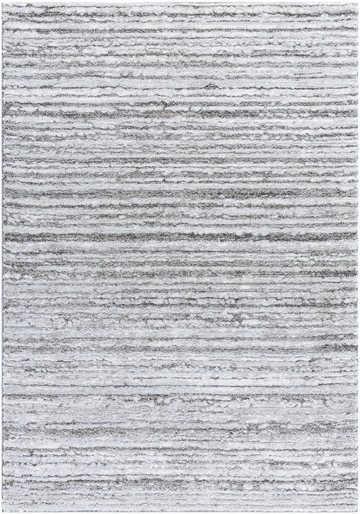 Trude Bohemian Style Silver And Charcoal Shag Rug - The Rug Decor