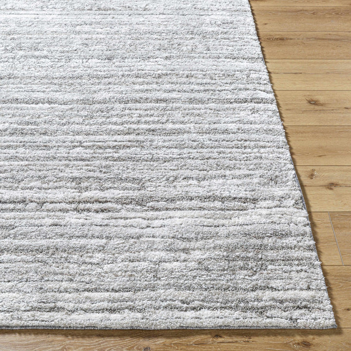 Trude Bohemian Style Silver And Charcoal Shag Rug - The Rug Decor