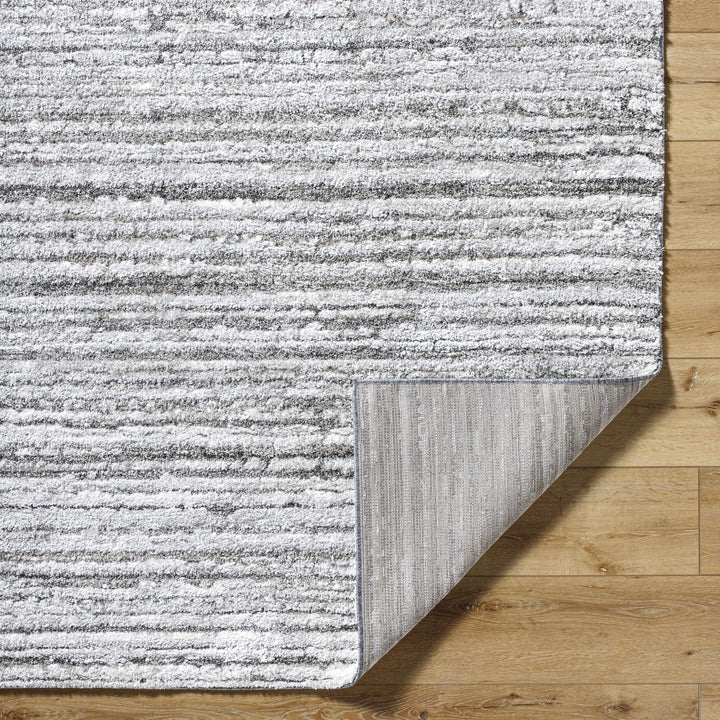 Trude Bohemian Style Silver And Charcoal Shag Rug - The Rug Decor