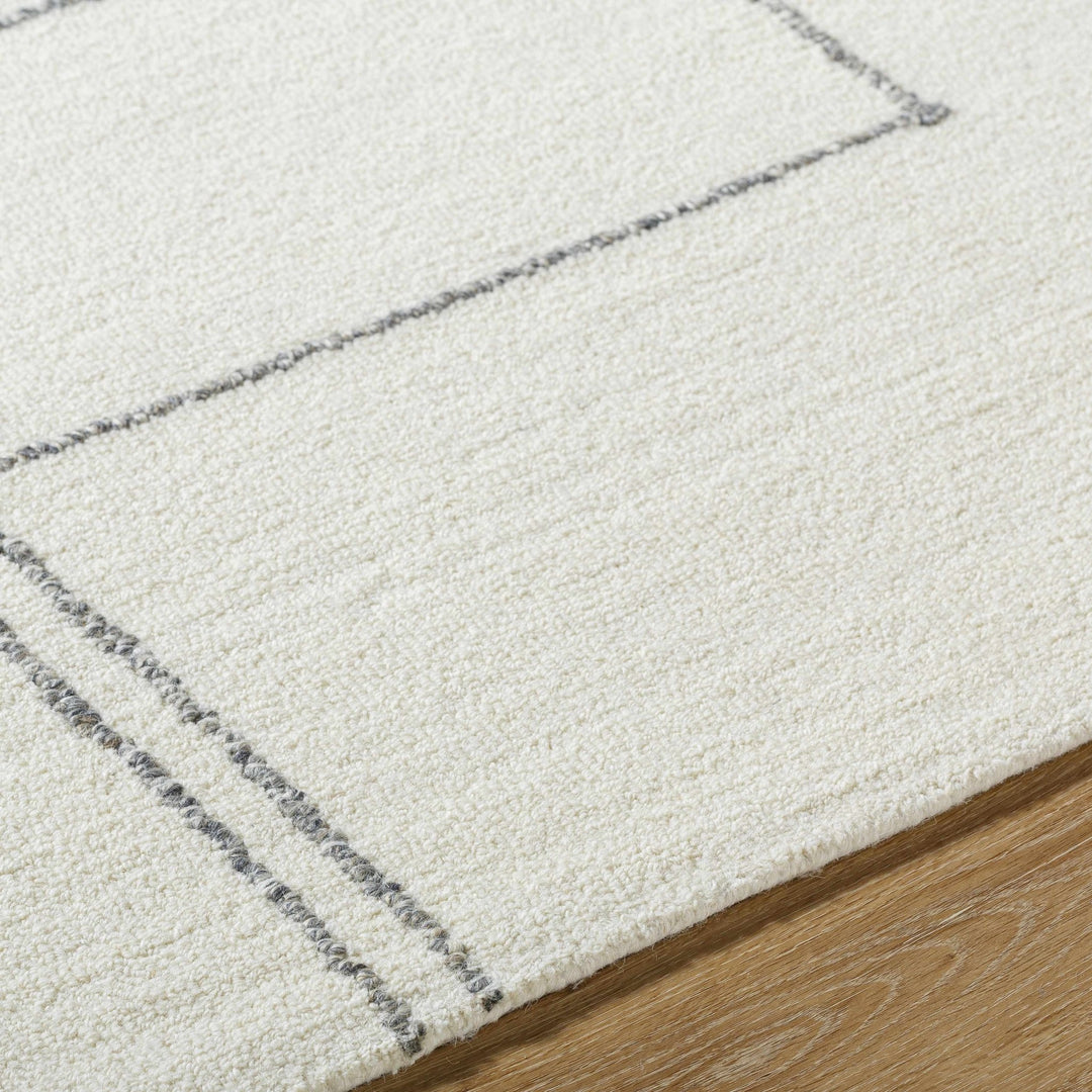 Truma Modern Style Ivory Hand Tufted Wool Area Rug - The Rug Decor
