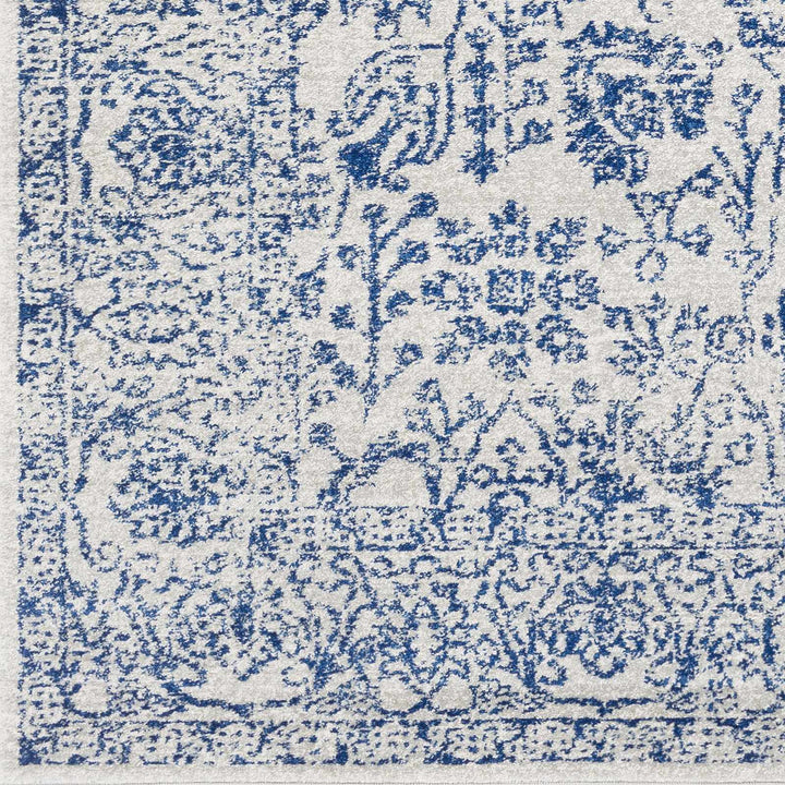 Truxton Traditional Blue And Ivory Area Rug - The Rug Decor