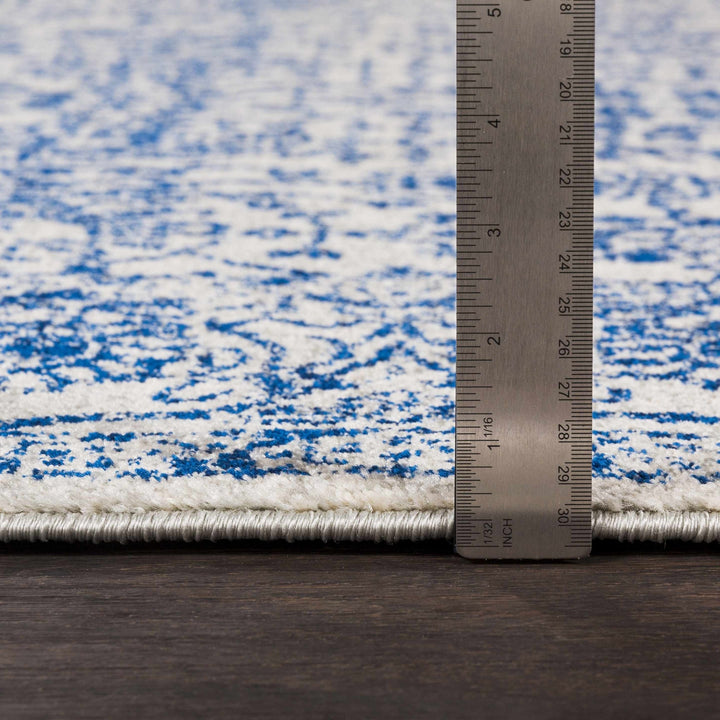 Truxton Traditional Blue And Ivory Area Rug - The Rug Decor