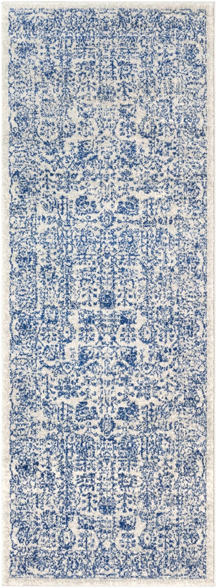 Truxton Traditional Blue And Ivory Area Rug - The Rug Decor