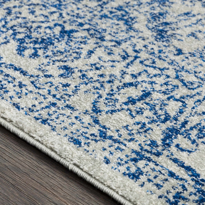 Truxton Traditional Blue And Ivory Area Rug - The Rug Decor