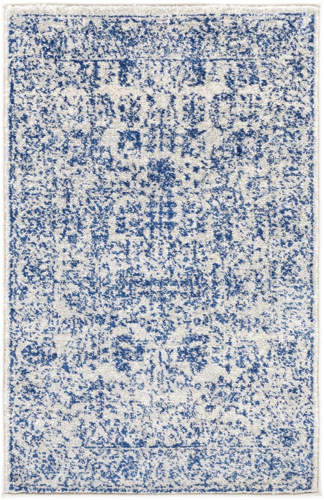 Truxton Traditional Blue And Ivory Area Rug - The Rug Decor