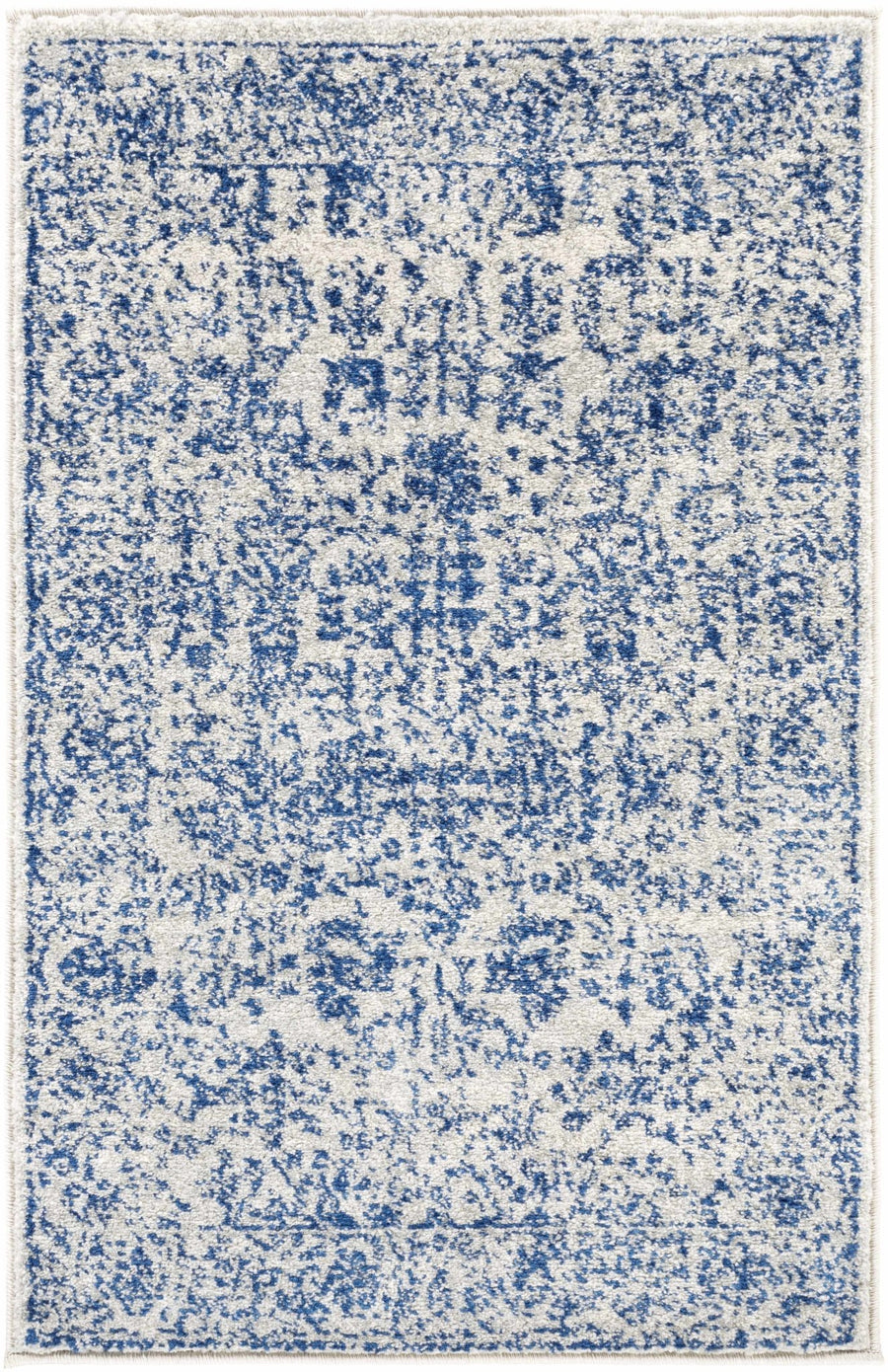 Truxton Traditional Blue And Ivory Area Rug - The Rug Decor