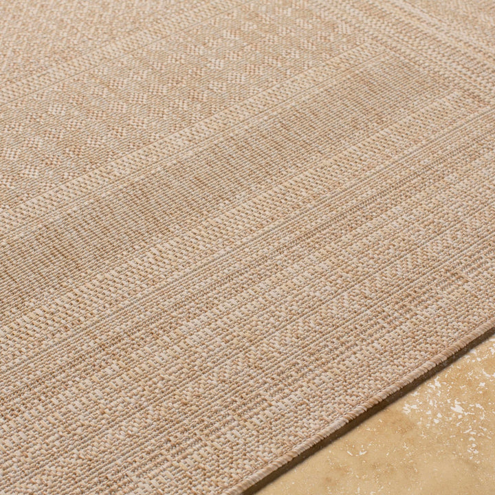 Tubajon Modern Geometrical Design Tan Outdoor Area Rug - The Rug Decor