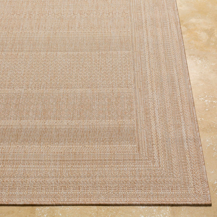 Tubajon Modern Geometrical Design Tan Outdoor Area Rug - The Rug Decor