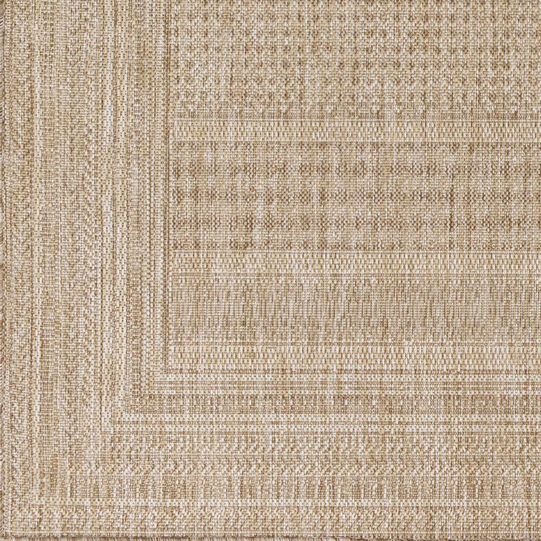 Tubajon Modern Geometrical Design Tan Outdoor Area Rug - The Rug Decor