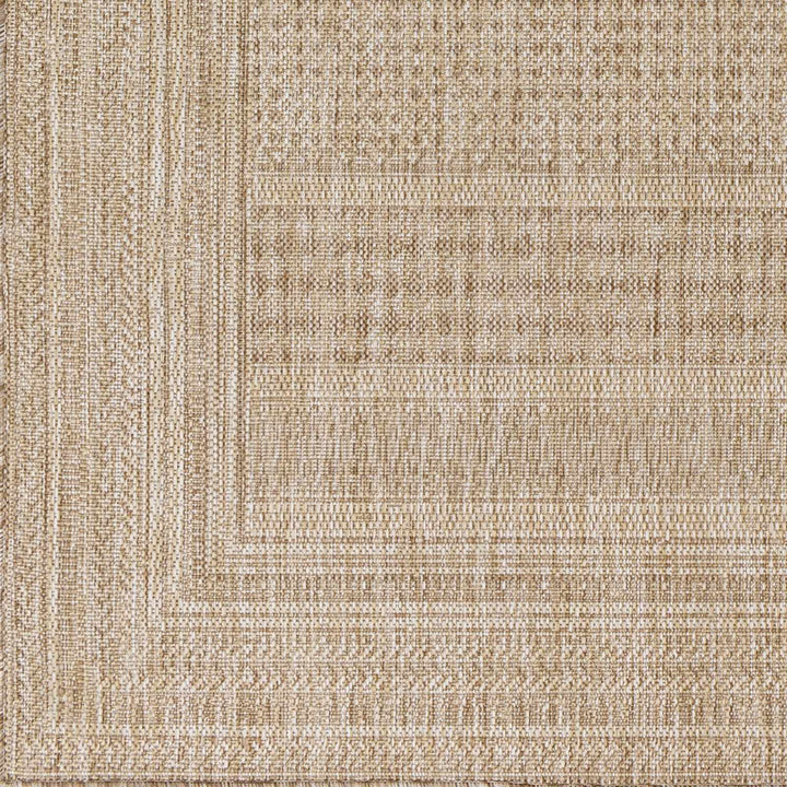 Tubajon Modern Geometrical Design Tan Outdoor Area Rug - The Rug Decor