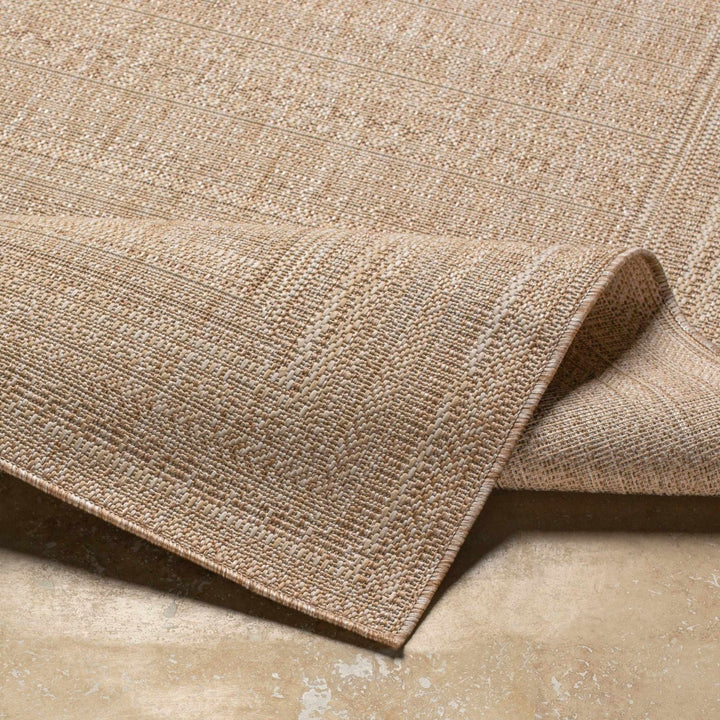 Tubajon Modern Geometrical Design Tan Outdoor Area Rug - The Rug Decor
