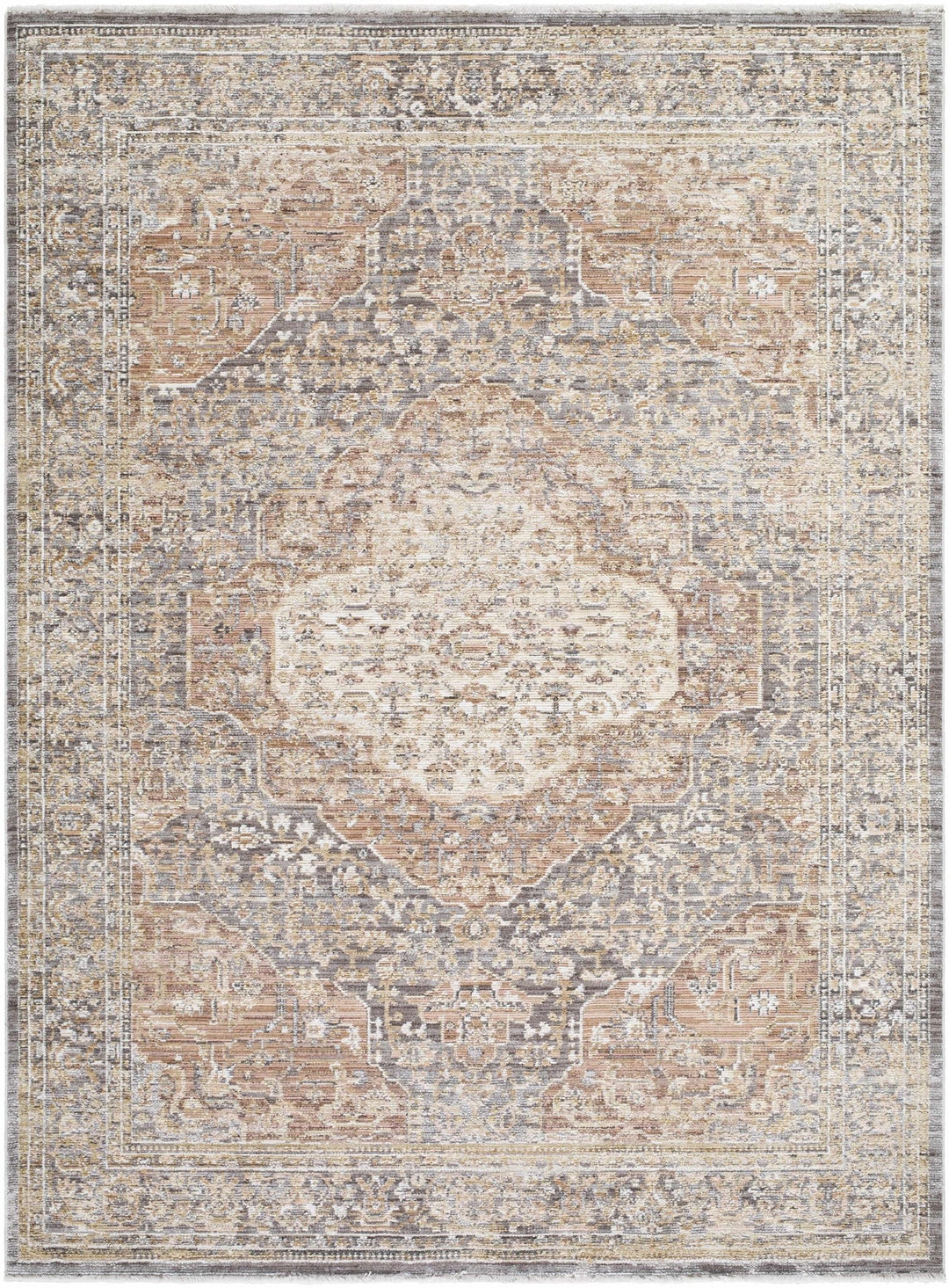 Tulio Traditional Style Beige And Brown Area Rug - The Rug Decor