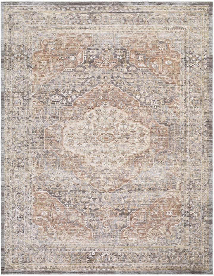 Tulio Traditional Style Beige And Brown Area Rug - The Rug Decor