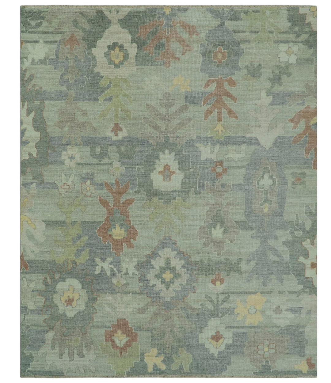 Tulu Distressed Modern Ikat Design Hand Knotted Custom Made wool rug - The Rug Decor