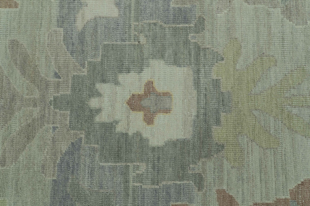 Tulu Distressed Modern Ikat Design Hand Knotted Custom Made wool rug - The Rug Decor