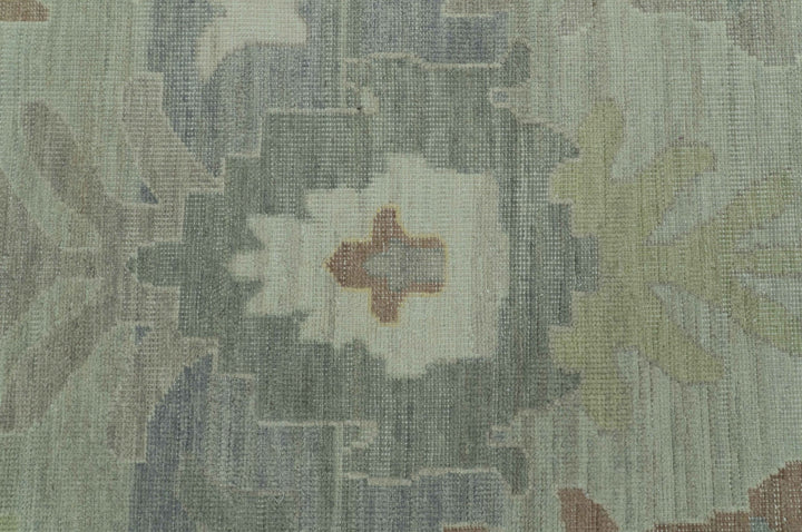 Tulu Distressed Modern Ikat Design Hand Knotted Custom Made wool rug - The Rug Decor