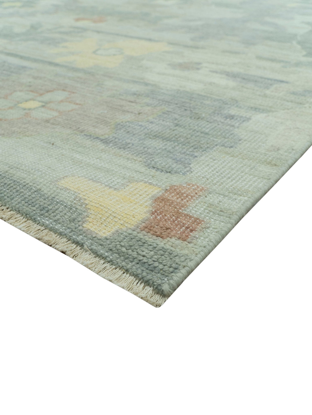 Tulu Distressed Modern Ikat Design Hand Knotted Custom Made wool rug - The Rug Decor