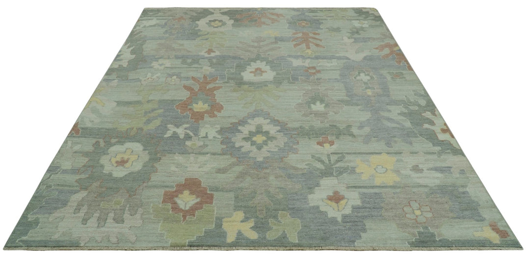 Tulu Distressed Modern Ikat Design Hand Knotted Custom Made wool rug - The Rug Decor