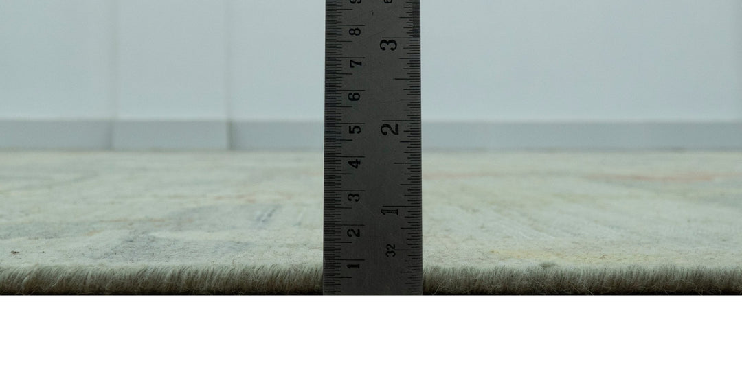 Tulu Distressed Modern Ikat Design Hand Knotted Custom Made wool rug - The Rug Decor