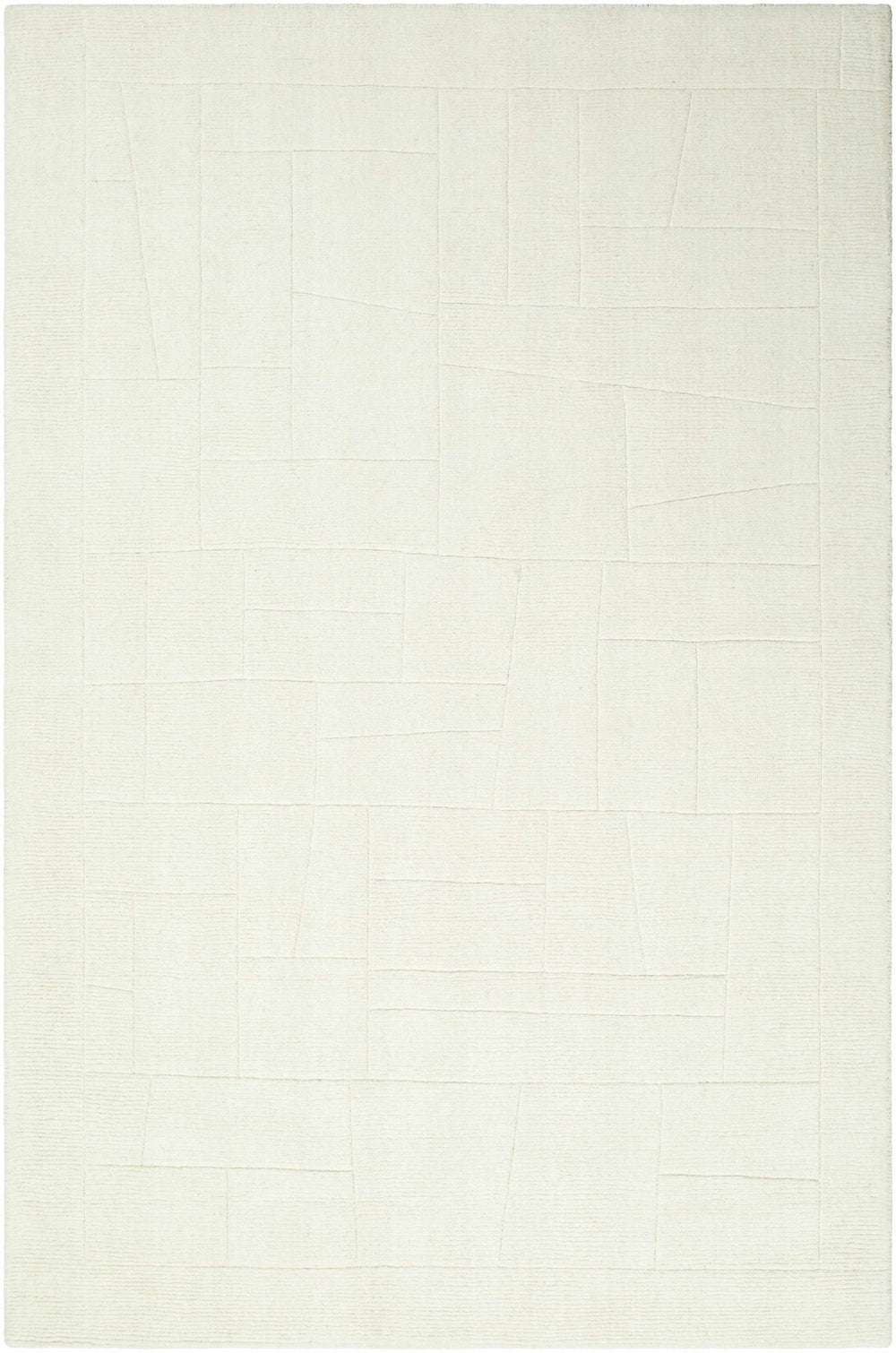 Tupac Ivory Modern Style Hand Loom Wool Area Rug - The Rug Decor
