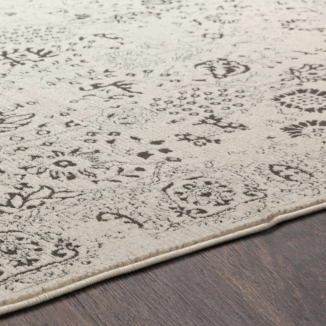 Turkey Traditional Style Ivory And Charcoal Area Rug