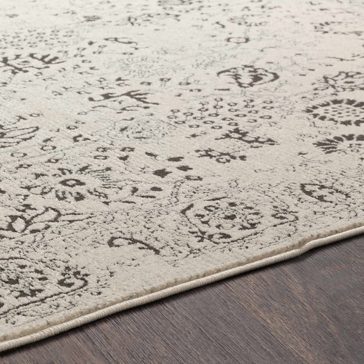 Turkey Traditional Style Ivory And Charcoal Area Rug