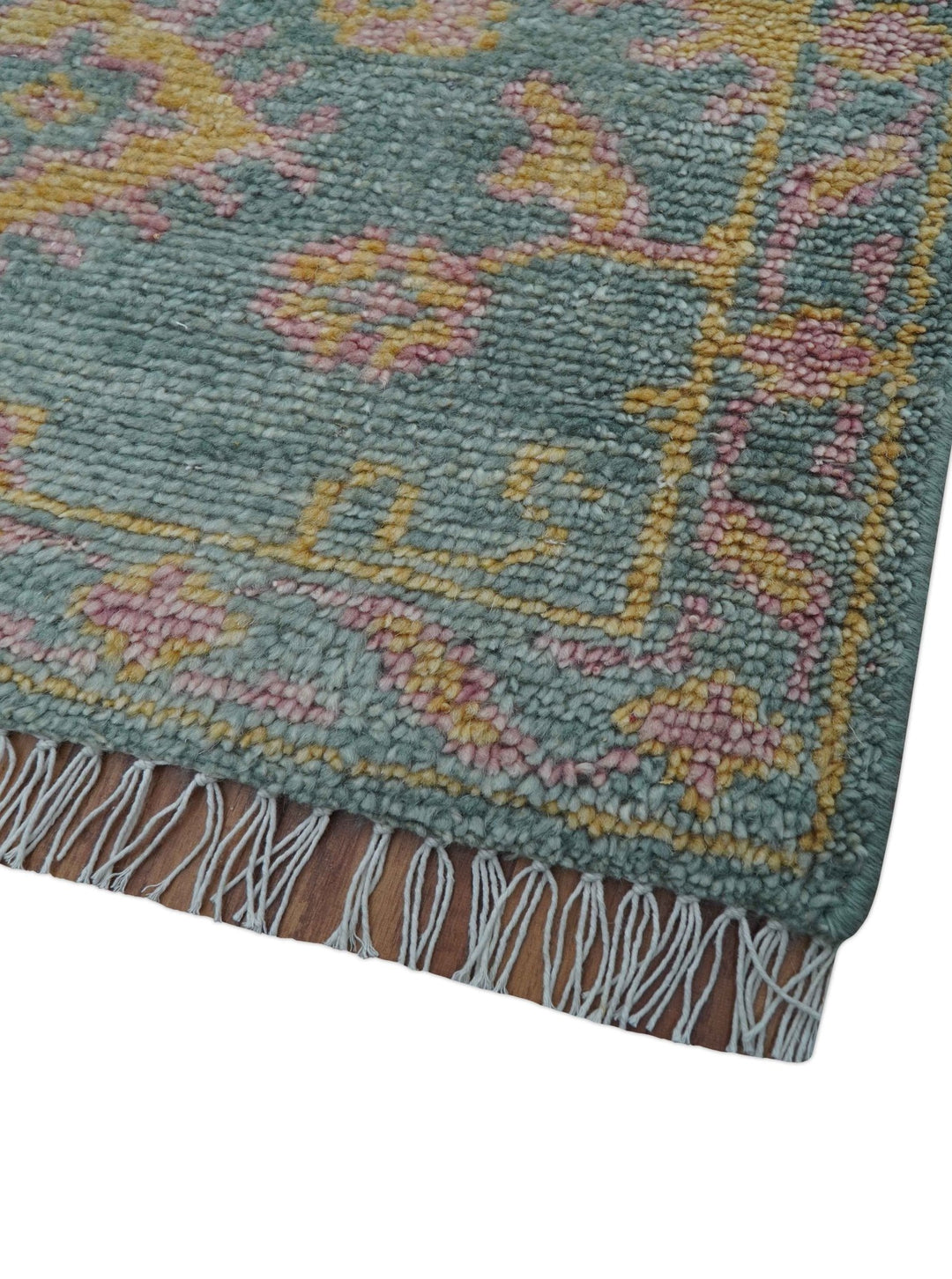 Turkish Design Pink Hand Knotted 4x6 Wool Area Rug - The Rug Decor