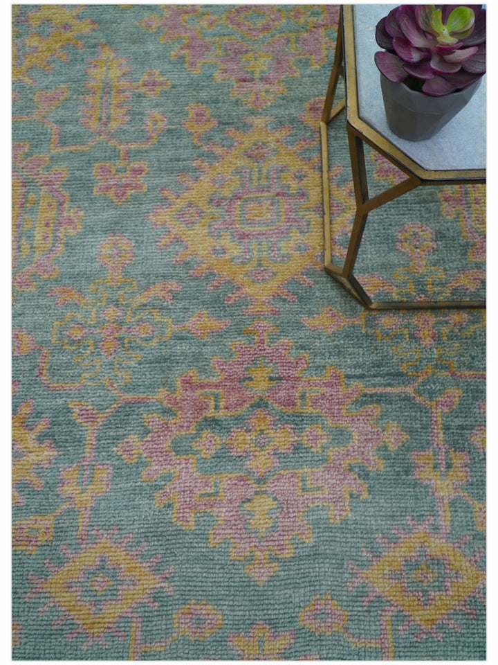 Turkish Design Pink Hand Knotted 4x6 Wool Area Rug - The Rug Decor