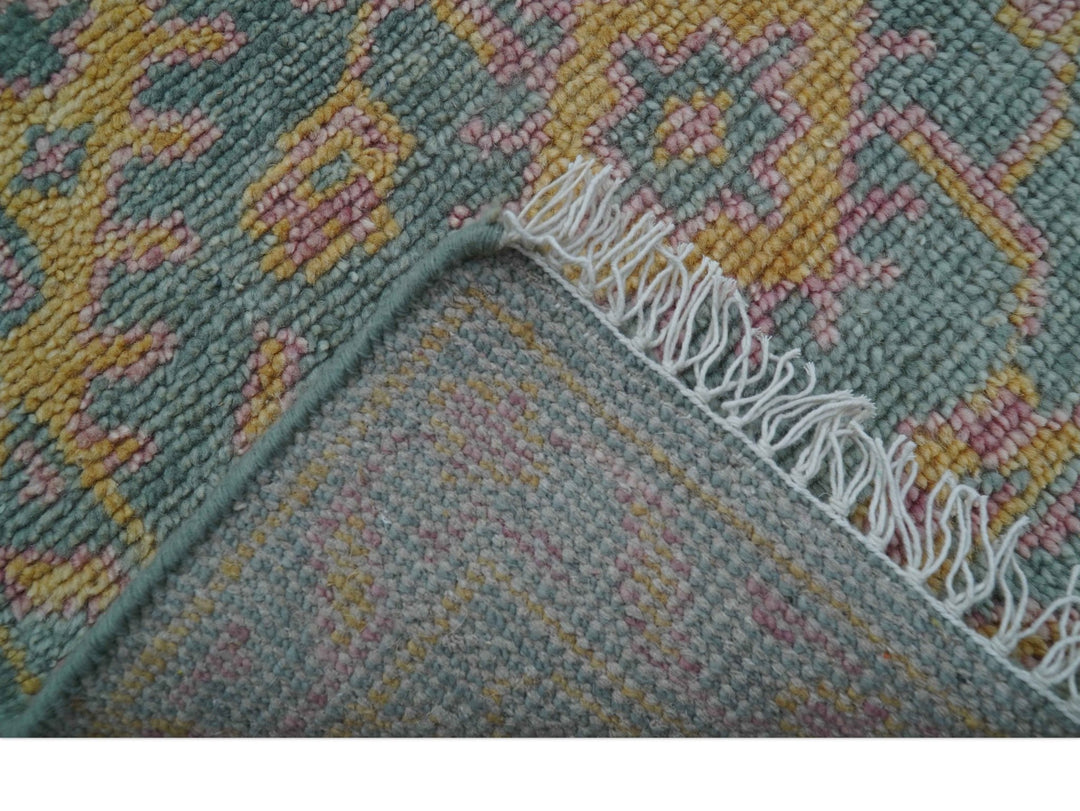 Turkish Design Pink Hand Knotted 4x6 Wool Area Rug - The Rug Decor