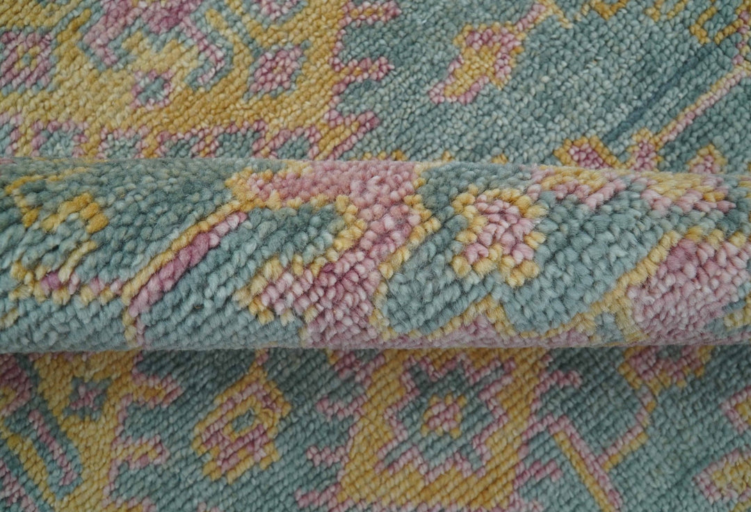 Turkish Design Pink Hand Knotted 4x6 Wool Area Rug - The Rug Decor