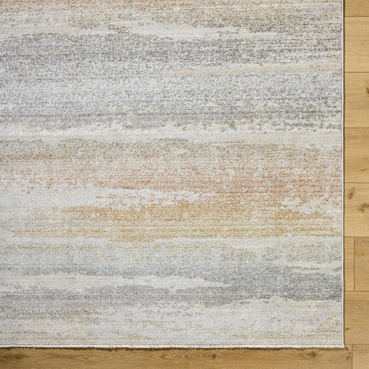 Tvuna Gray And Mustard Modern Abstract Machine Woven Rug - The Rug Decor
