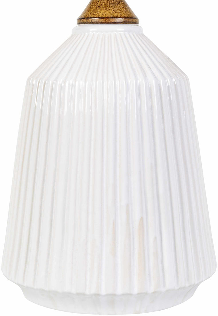 Tramutola White Ceramic Table Lamp | Contemporary Accent Lighting