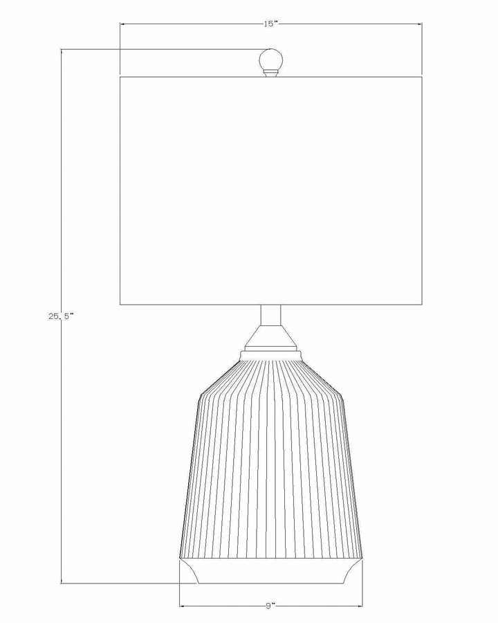 Tramutola White Ceramic Table Lamp | Contemporary Accent Lighting