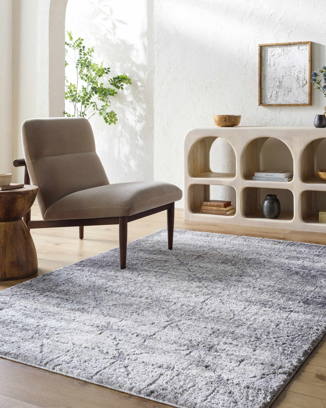 Tyree Modern Trellis Pattern Gray Area Rug - The Rug Decor